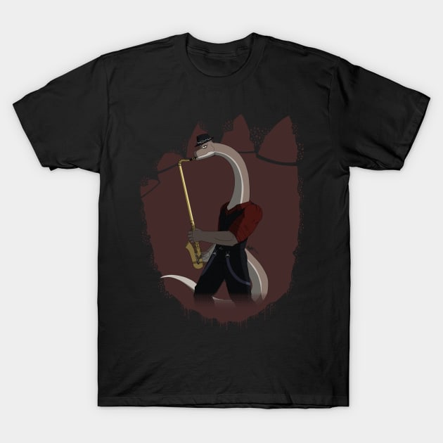 DINOMETAL - BRACHIOSAURUS T-Shirt by AMP